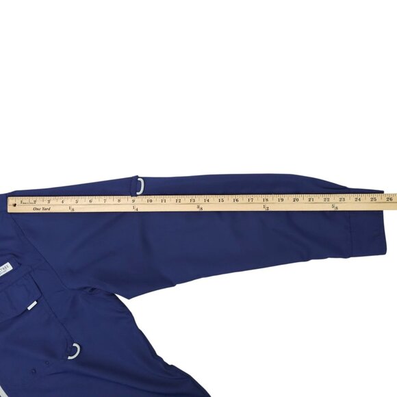 Realtree Fishing Shirt Men L Performance Vented Back Flap Pockets Long Sleeve - Picture 6 of 16